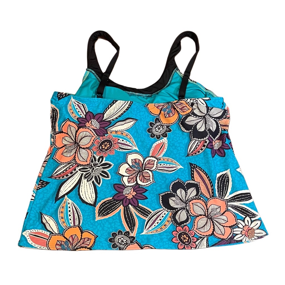 Coco Reef Tankini Top 38D – Bra-Sized Underwire Swim Top Safari Tropical Print - Picture 5 of 9